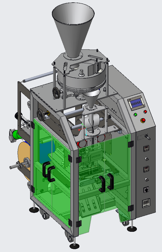 带加料器的 VFFS 机器设计